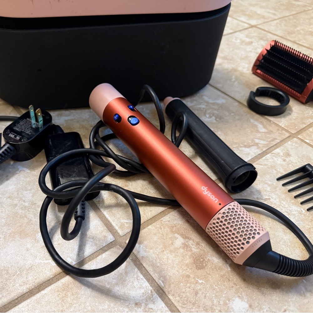 Dyson air wrap rose gold